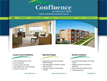 Tablet Screenshot of confluenceapts.com